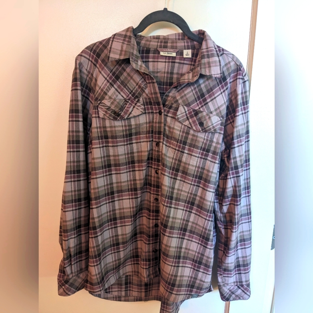 L.L. Bean Button Down Flannel Shirt